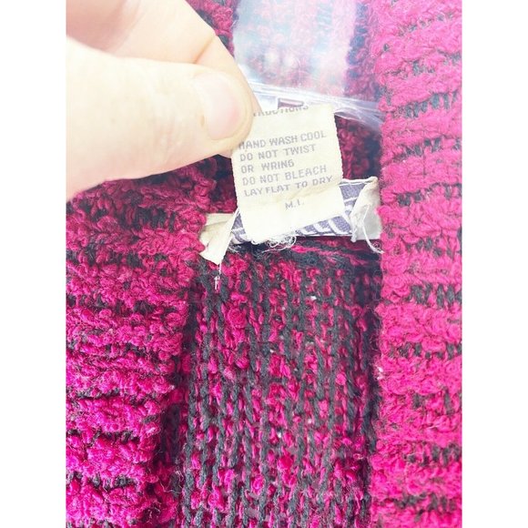 Vtg SideEffects SM Acrylic Popcorn Long Cardigan - Picture 5 of 8